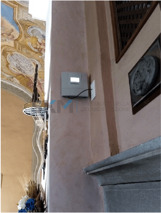 Posizione installazione KontrolDRY per eliminare l'umidità di risalita a Brescia